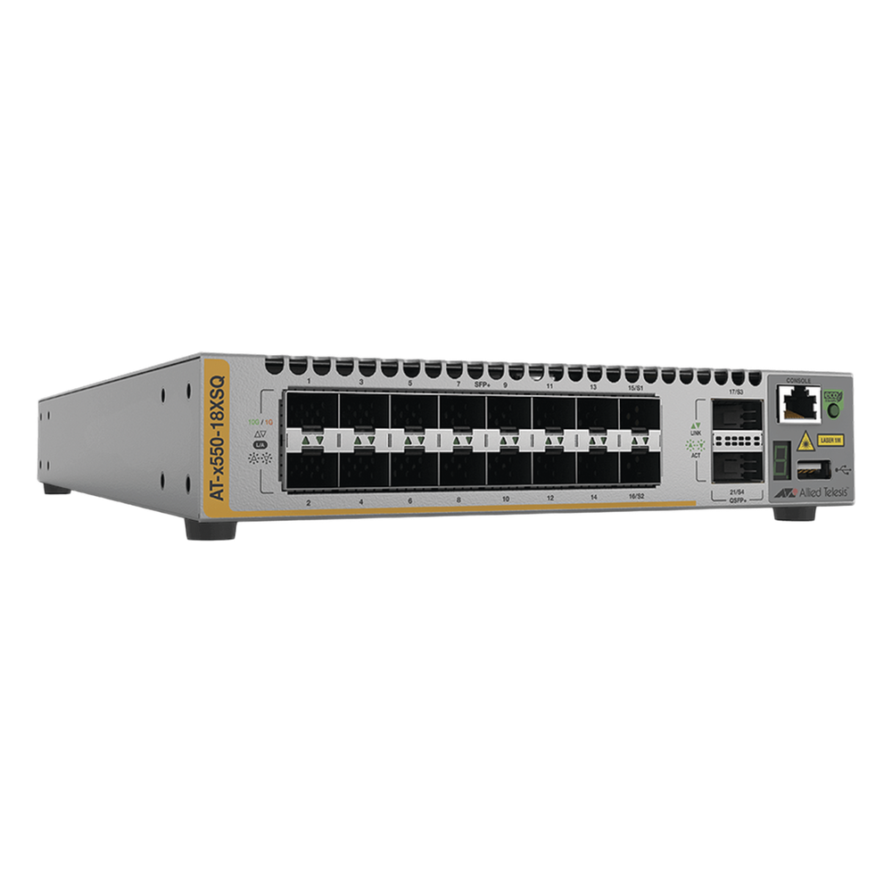 Switch Stackeable Inteligente Capa 3, 16x 1 / 10G SFP+ y 2x 40G QSFP