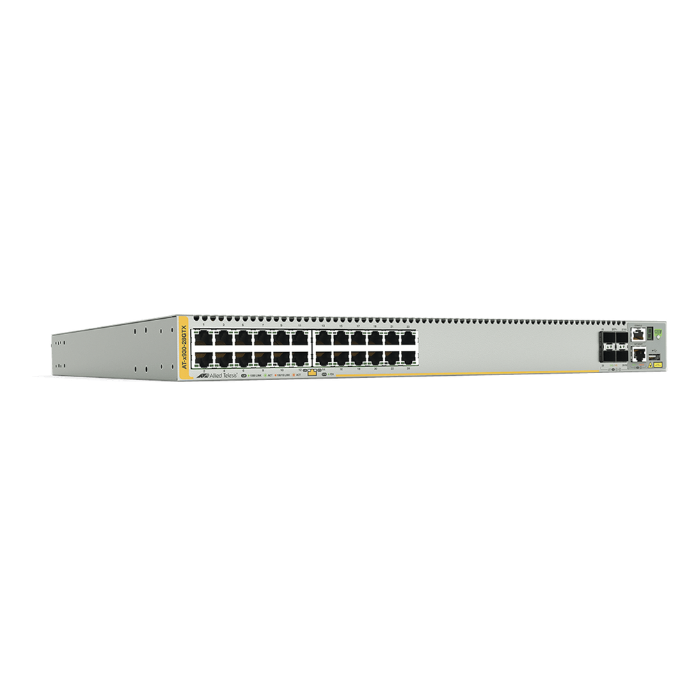 Switch administrable 24 puertos, Gigabit, capa 3, 4 puertos SFP+