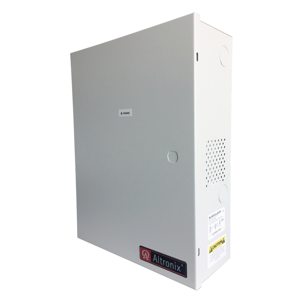 [AL600ULACM] Fuente de poder ALTRONIX de 12 / 24 Vcc @ 6 Amper, con capacidad de batería de respaldo, requiere batería, 8 salidas, con voltaje de entrada de 115 Vca