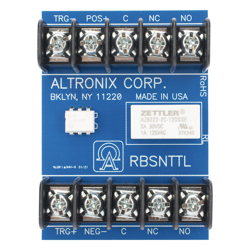 [RBSNT-TL] Relé Ultrasensible / Trigger 3-24VDC / Contactos DPDT 1A / 120VAC o 2A / 28VDC / Operación 12-24VDC / Para Sirenas y Paneles de Alarma