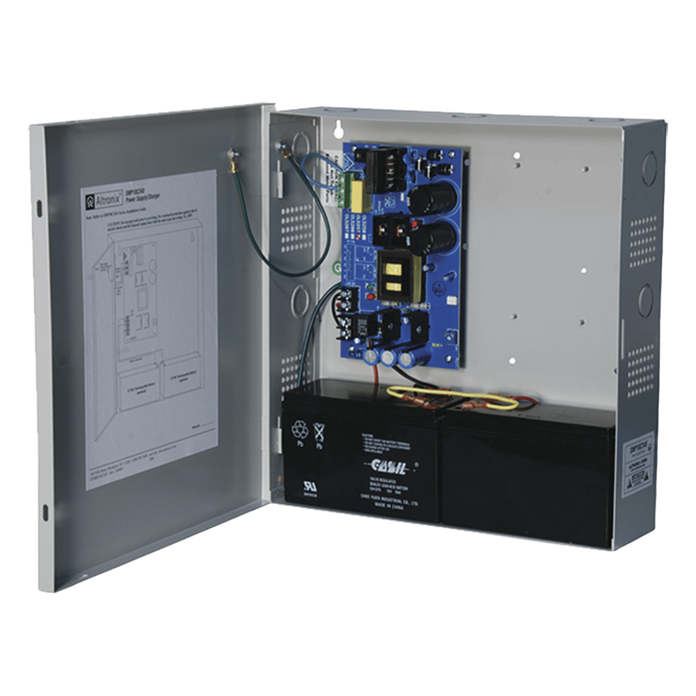 Fuente de Poder ALTRONIX de 24 Vcc @ 10 Amper / 1 salida / Ideal para aplicaciones de Control Acceso / Intrusión / CCTV / Con voltaje de entrada de 115 Vca / Con capacidad de baterías de respaldo / Requieren baterías