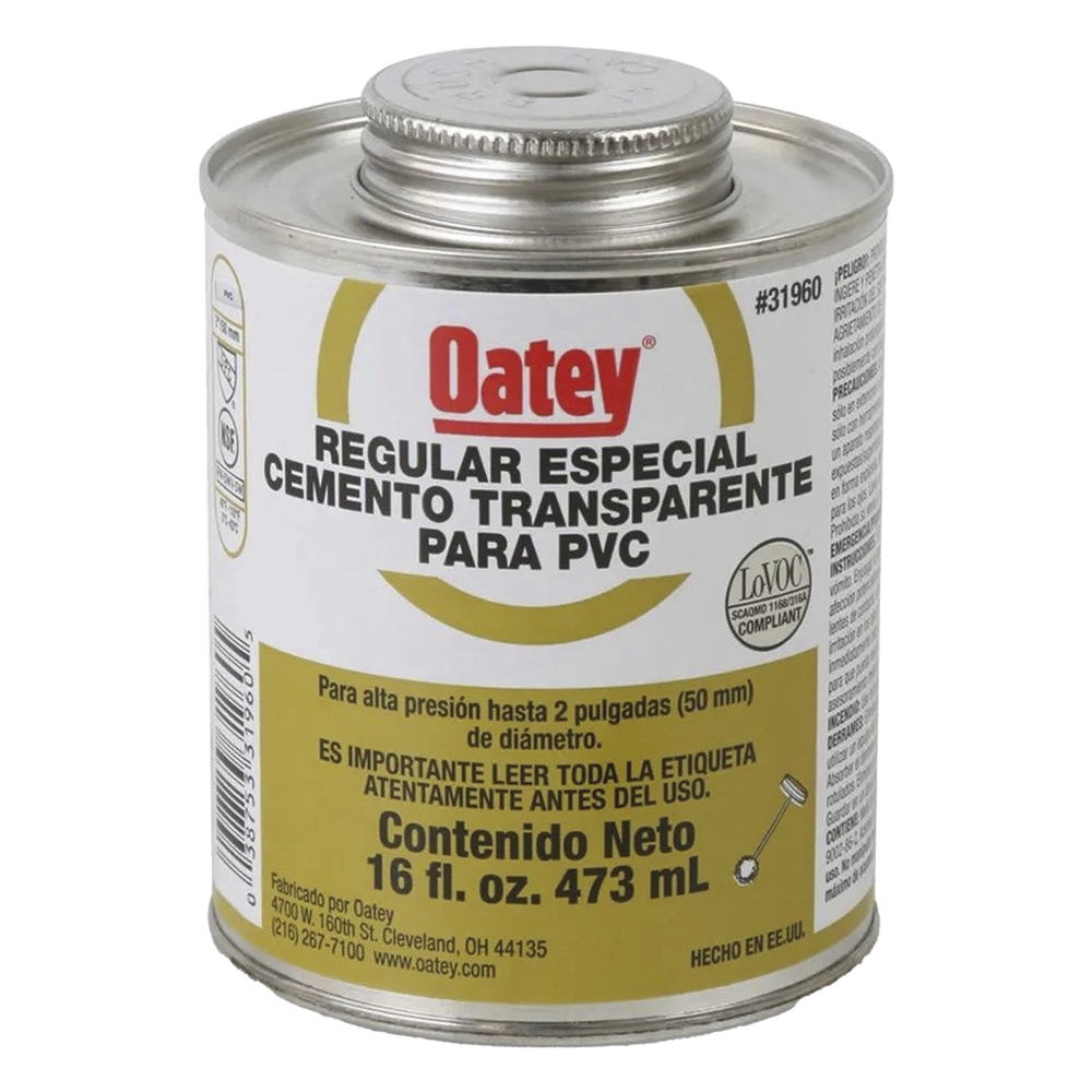 Cemento Claro de 236 ml para Tubo Conduit PVC Pesado