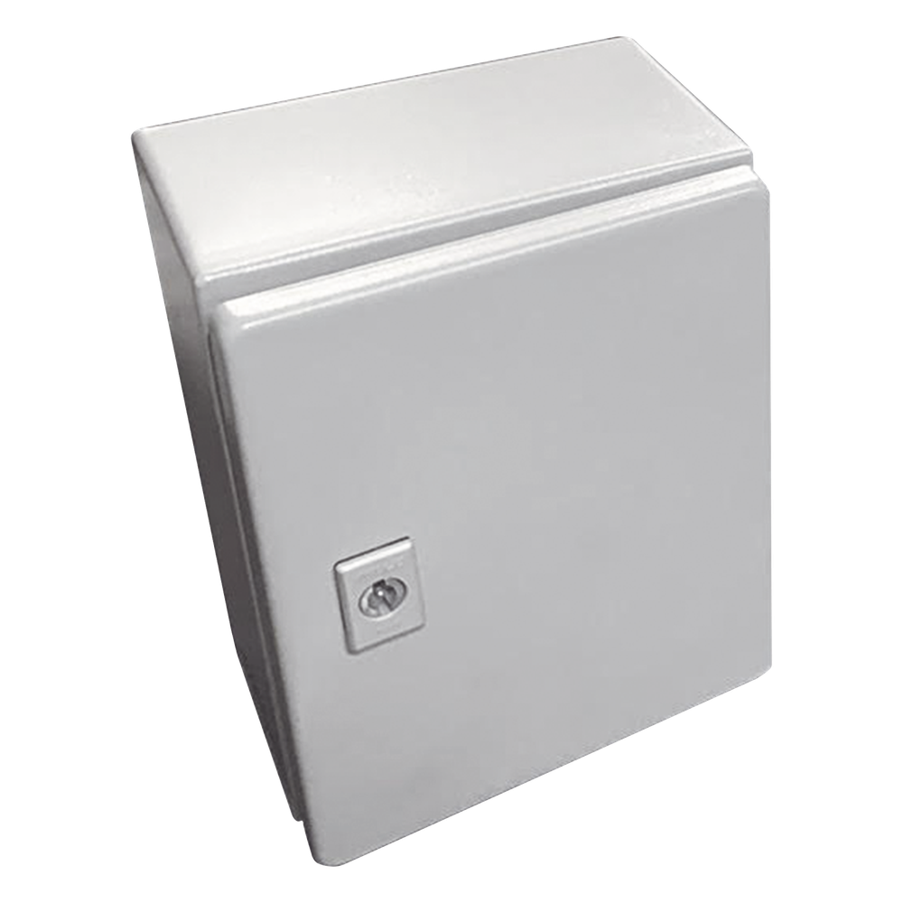 Gabinete de Acero, Nema 4 -IP 66 de 40 x 40 x 20 cm con Platina y certificado UL