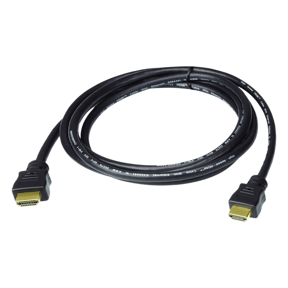 [2L-7D02H-1] Cable HDMI True 4K de alta velocidad con Ethernet de 2 m