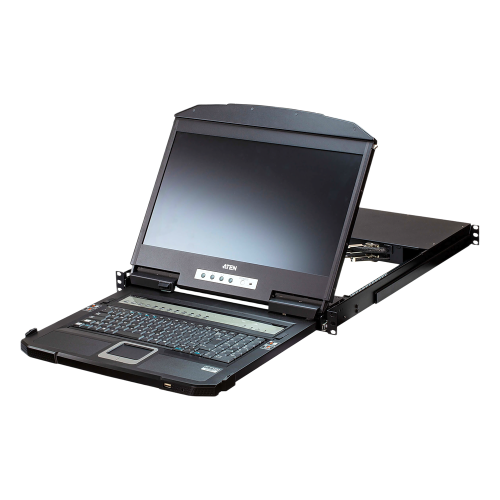 [CL3884NW] KVM Switch LCD 18.5" (7.3 in) | Consola Dual Rail 1U | 4 Puertos USB HDMI | Multi-View Quad-PiP-PbP-PoP | Resolución 1920x1200 @ 60Hz | Cascada 2 Niveles 16 Computadoras | Boundless Switching | Video DynaSync | EDID Expert | Consola Externa HD