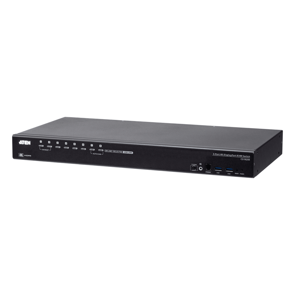 [CS19208AT] Conmutador KVM USB 3.0 4K | DisplayPort de 8 puertos
