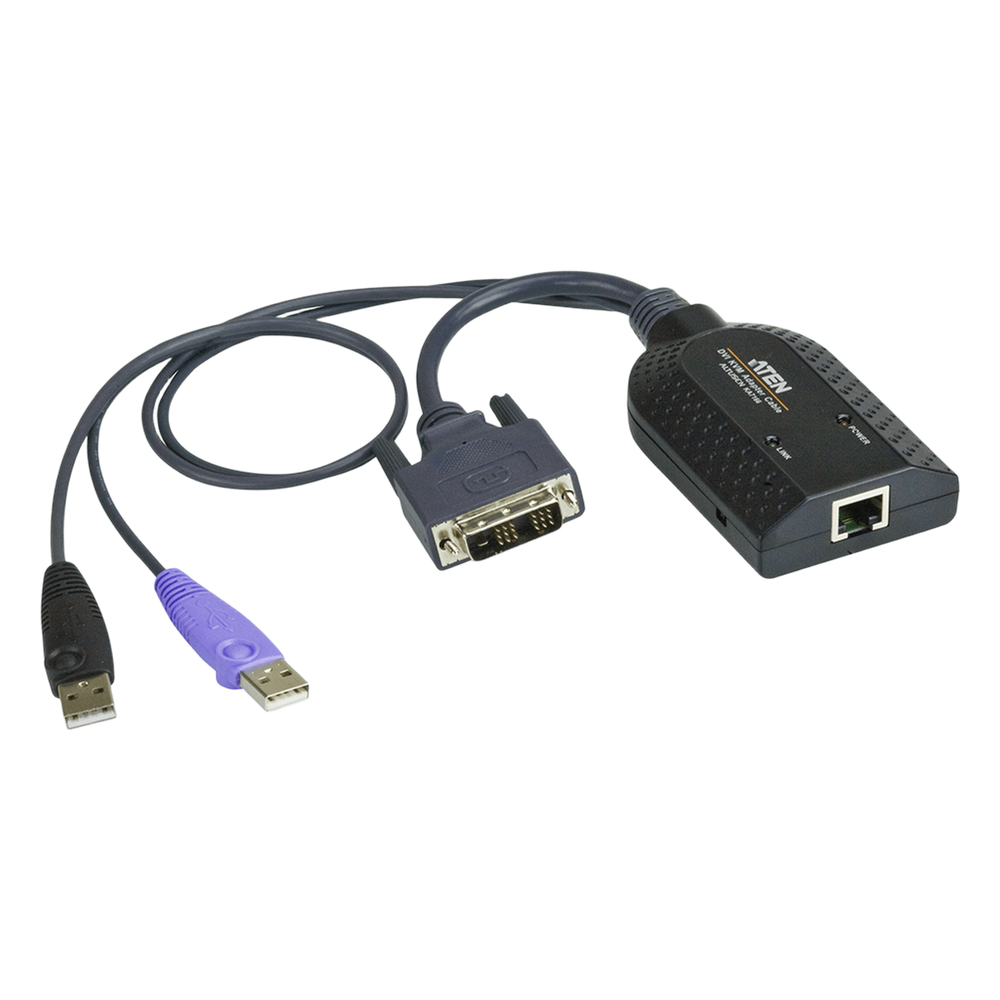 [KA7166] Adaptador KVM DVI USB compatible Smart Card con Virtual Media
