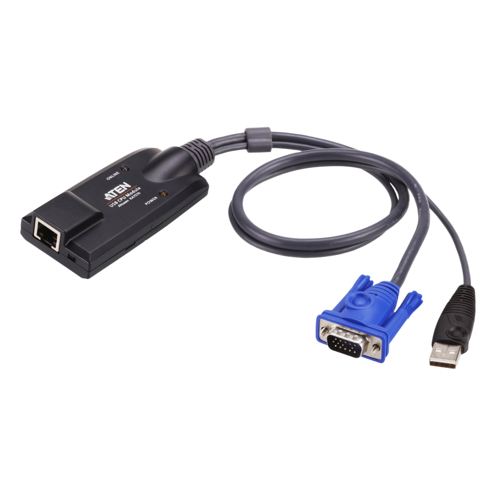 [KA7570] Cable Adaptador | KVM VGA USB | Resolución 1600x1200 | 40m | Emulación de teclado y mouse