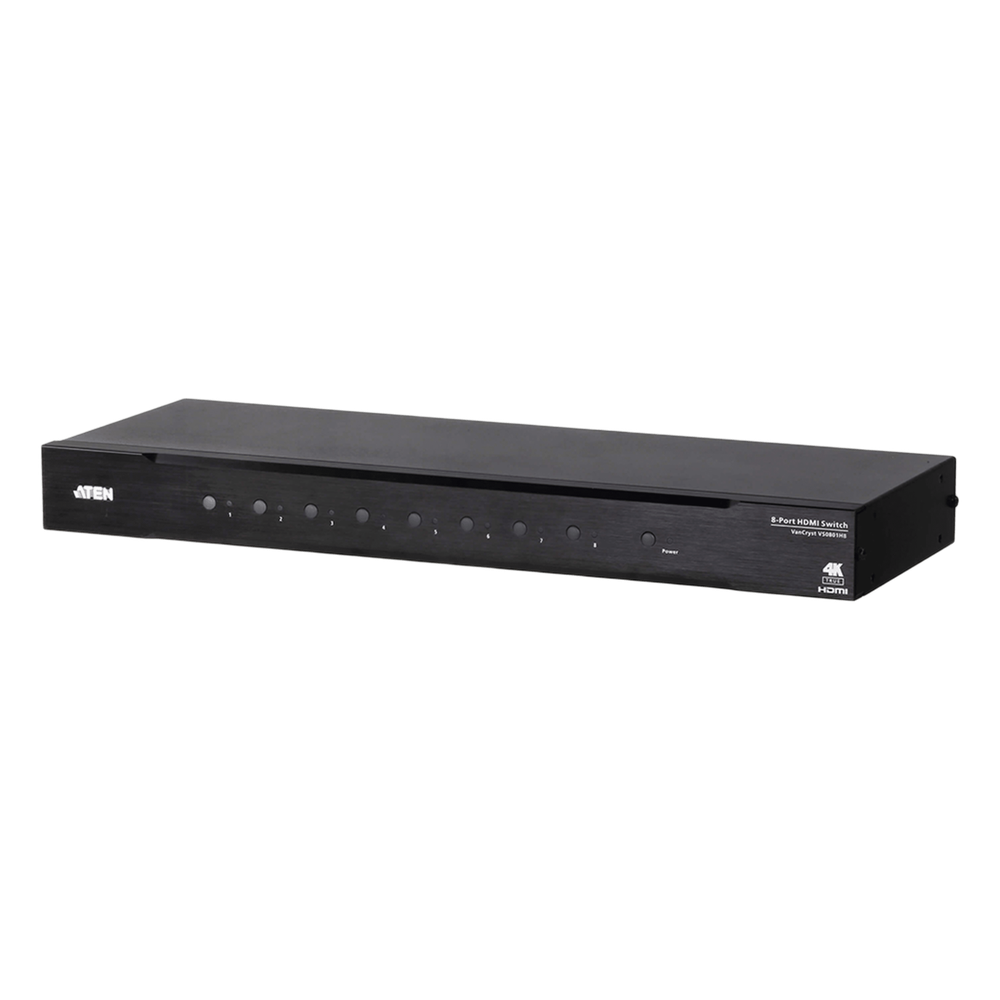 [VS0801HB] Switch HDMI | 8 Entradas x 1 Salida | Resolución True 4K 4:4:4 | Control RS-232 e IR | HDCP 2.2 | HDR10+ | Plug & Play