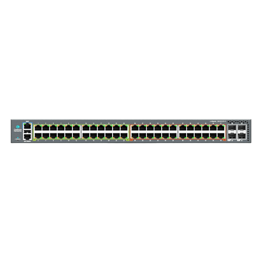 Switch administrable 48 puertos, PoE+, Gigabit, 6 puertos SFP+, 30 W