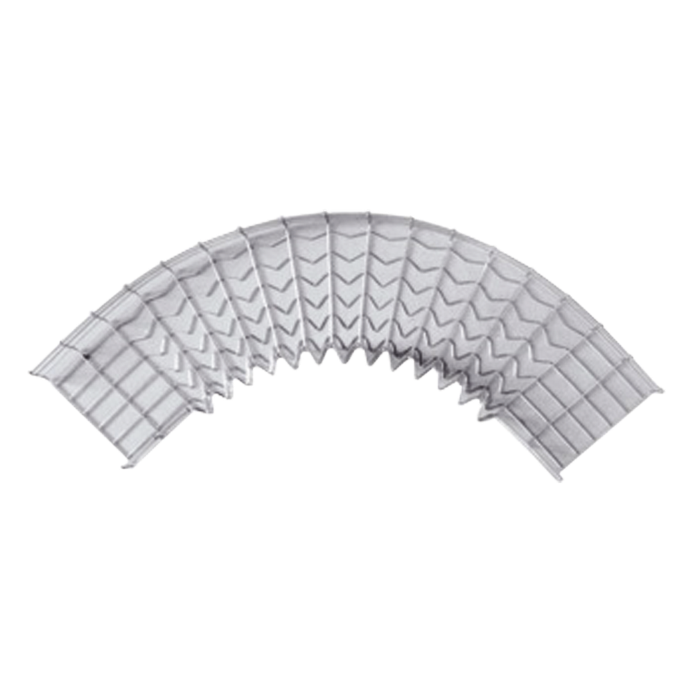 Curva Pre-Fabricada Horizontal de 90° con medidas de 54 mm de Peralte y 200 mm Ancho (54 / 200 mm)
