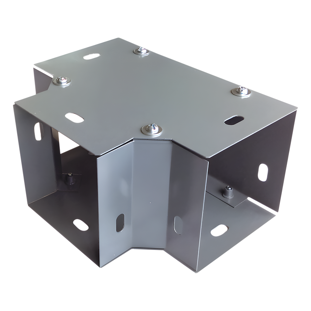 [CH-DCT100L] Derivación "T" horizontal 100 x 100 mm (3.94 x 3.94 pulg.), fabricado en lámina de acero al carbón