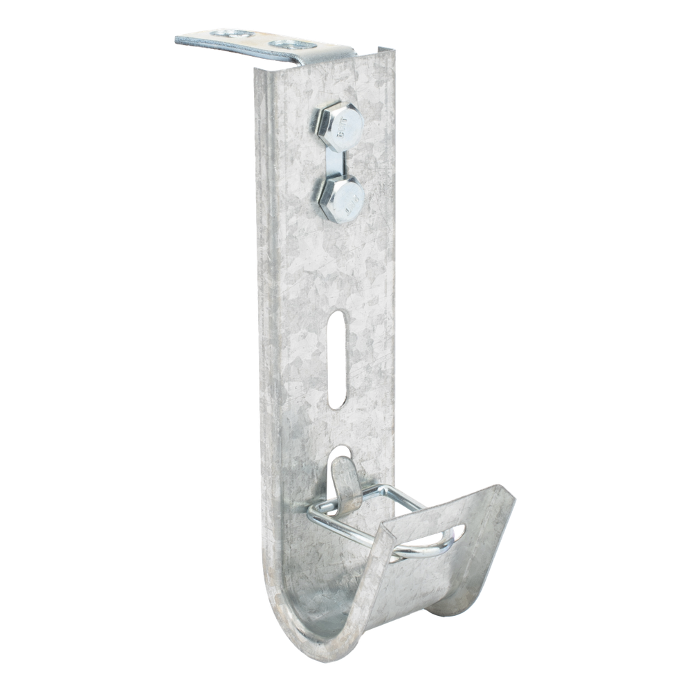 [CH-J25-EZ] Soporte (Gancho) tipo J-Hook, hasta 7 cables Cat6, ideal para soportar cableado en los espacios de manipulación al aire, Para instalación en interior
