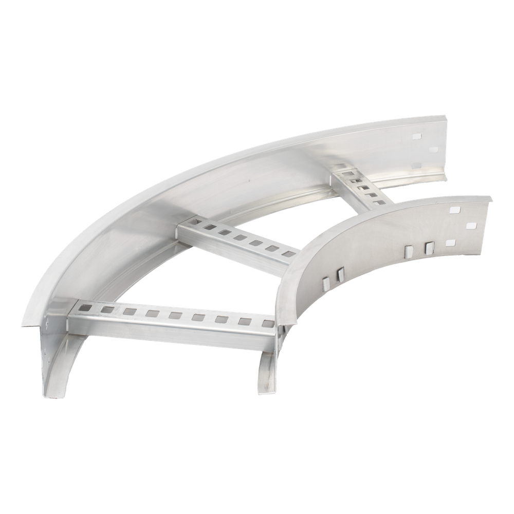 [CHC908R8X9AK] Curva Horizontal de Aluminio de 90° Perfil Z / Peralte 3 1 / 4" / Ancho 9" / Radio 8" / Incluye Tornillería (CHC90EZ314R8X9AK)