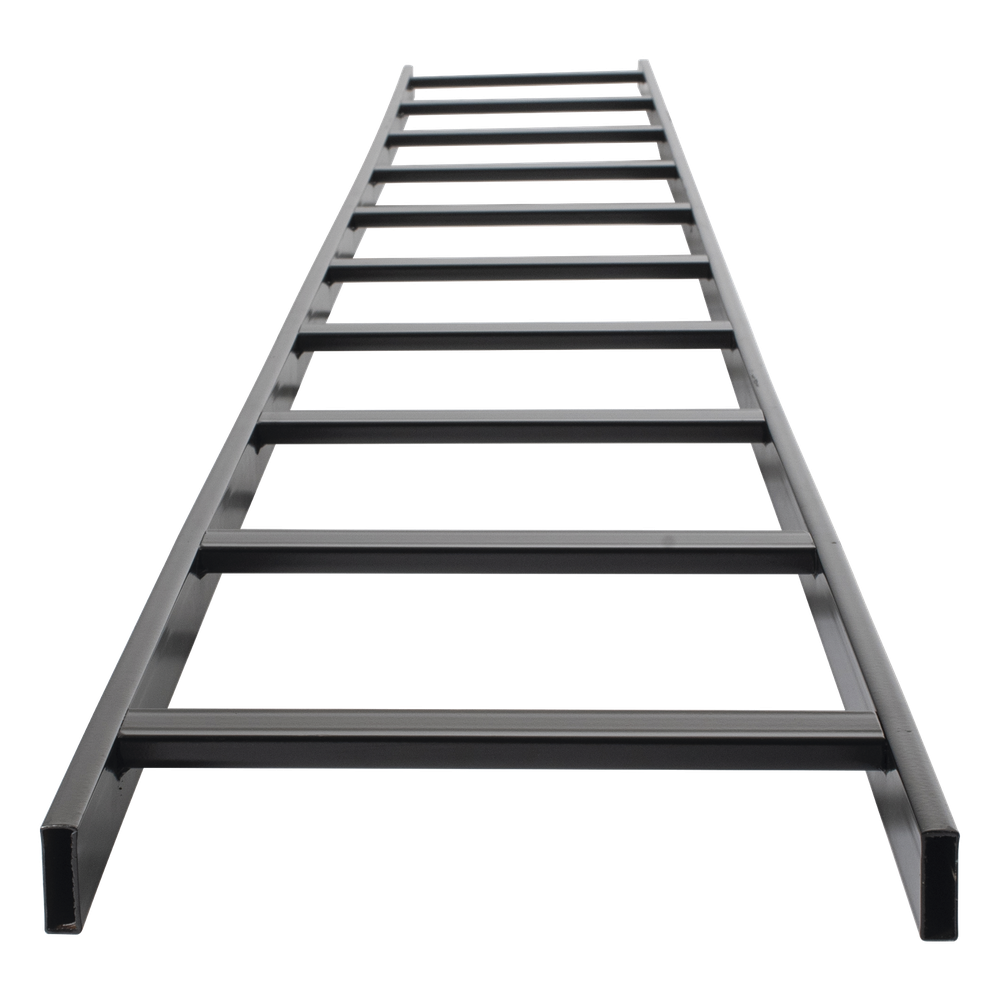 Escalera Tubular de 1.5" de Peralte y 12" de Ancho y 3.05 m negro