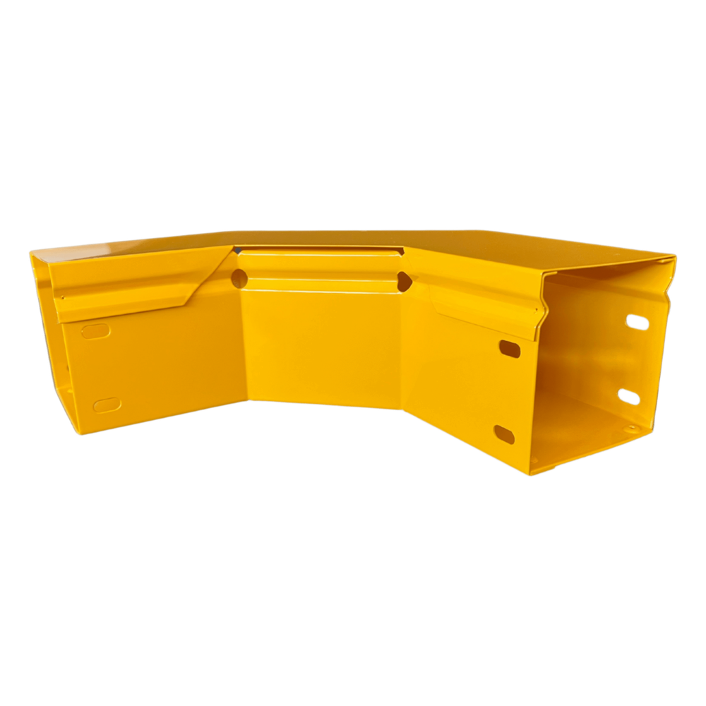 [CHFBC904X4R8EPK] CHFIBER Curva Horizontal de 90° de Aluminio para Fibra Óptica 4"