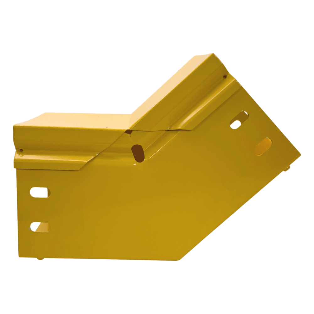 [CHFBVI454X4R8EPK] CHFIBER Curva Vertical interior de 45° de Aluminio para Fibra 4"