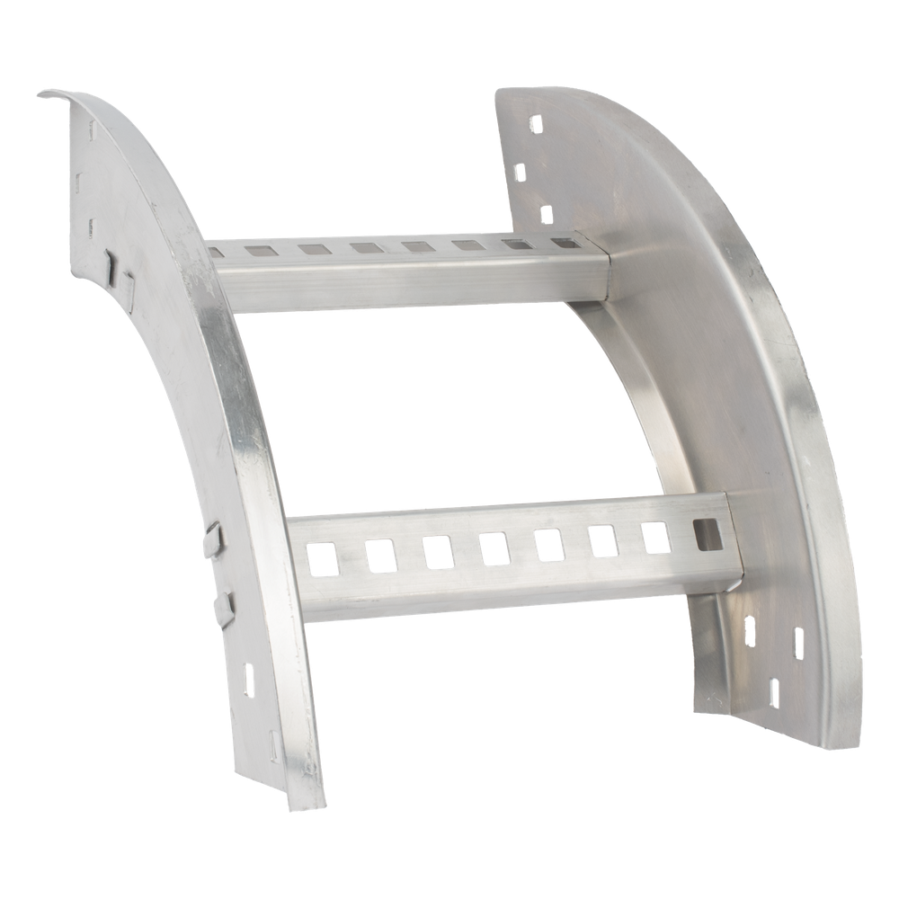 Curva Vertical Exterior de Aluminio de 90° Perfil Z / Peralte 3 1 / 4" / Ancho 12" / Radio 8" / Incluye Tornillería (CHVE90EZ314R8X12AK)