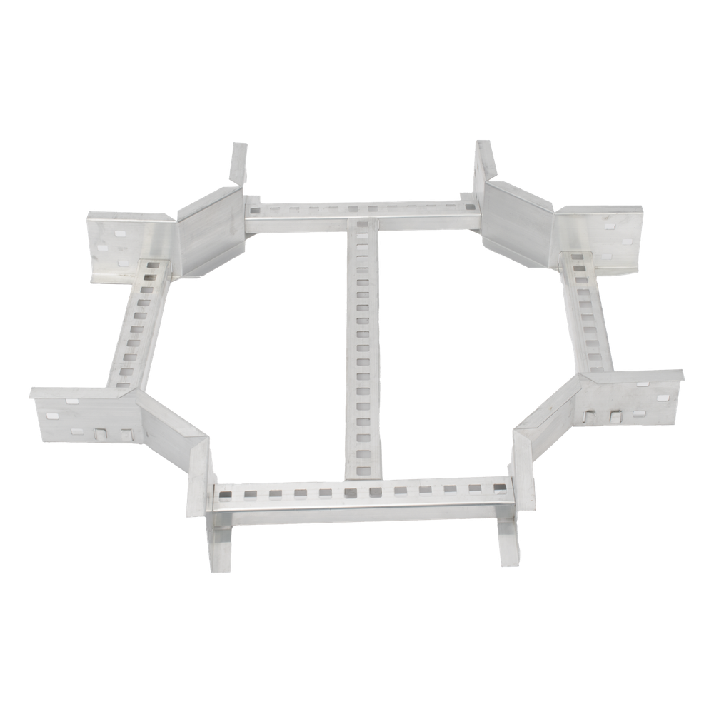 [CHXE8R8X12AK] Derivación "X" Horizontal de Aluminio Perfil Z / Peralte 3 1 / 4" / Ancho 12" / Radio 8" / Incluye Tornillería (CHXHEZ314R8X12AK)