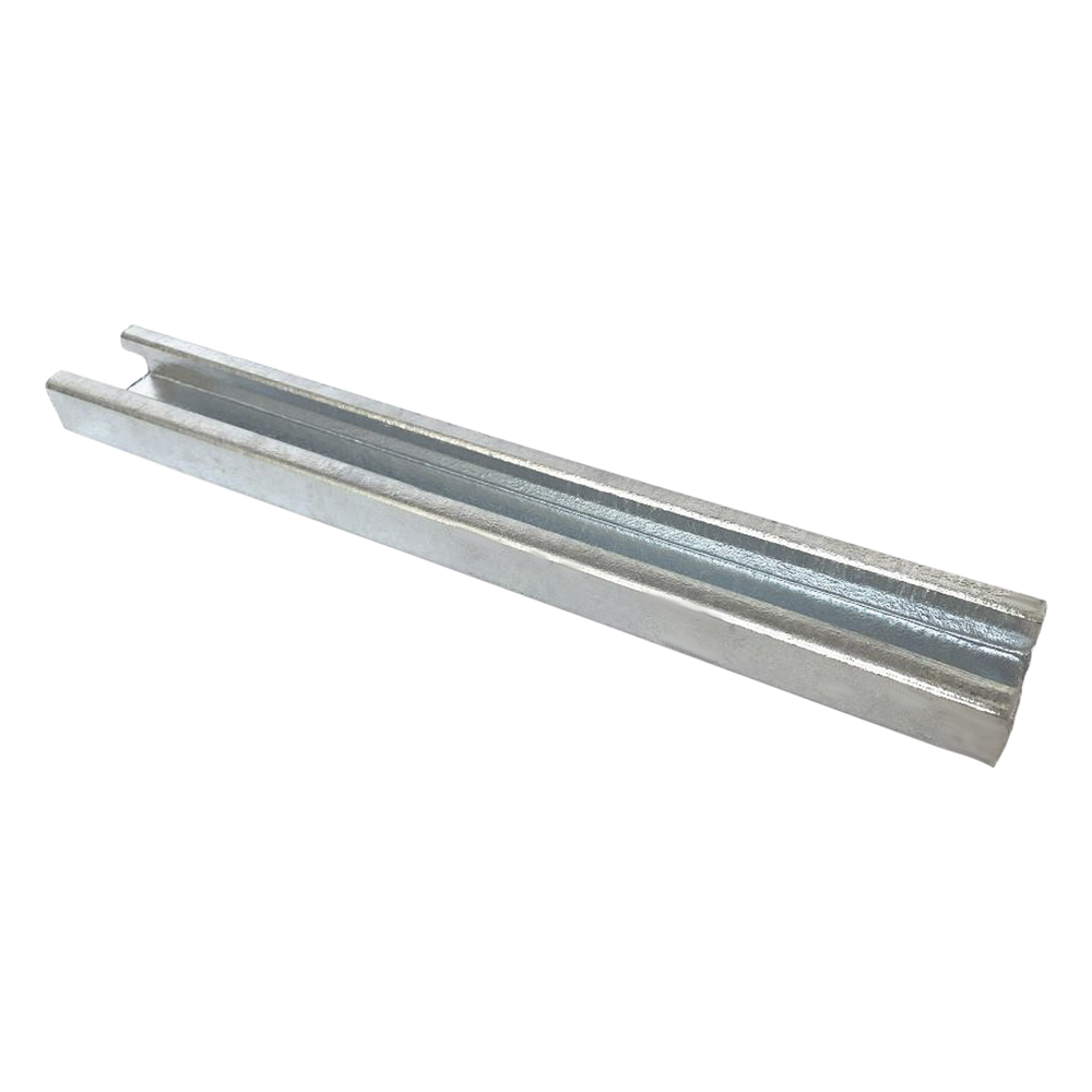 [UNL-4X2-U30-GAC] Unicanal liso 4x2, 3000 mm, con acabado Galvanizado por inmersión en caliente