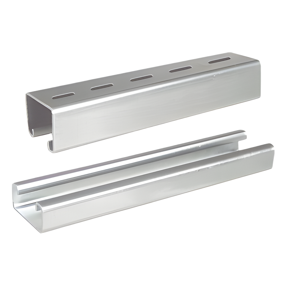 [UNP-4X4-U10-EZ] Unicanal Perforado, 4x4, 3000 mm, acabado ElectroZinc