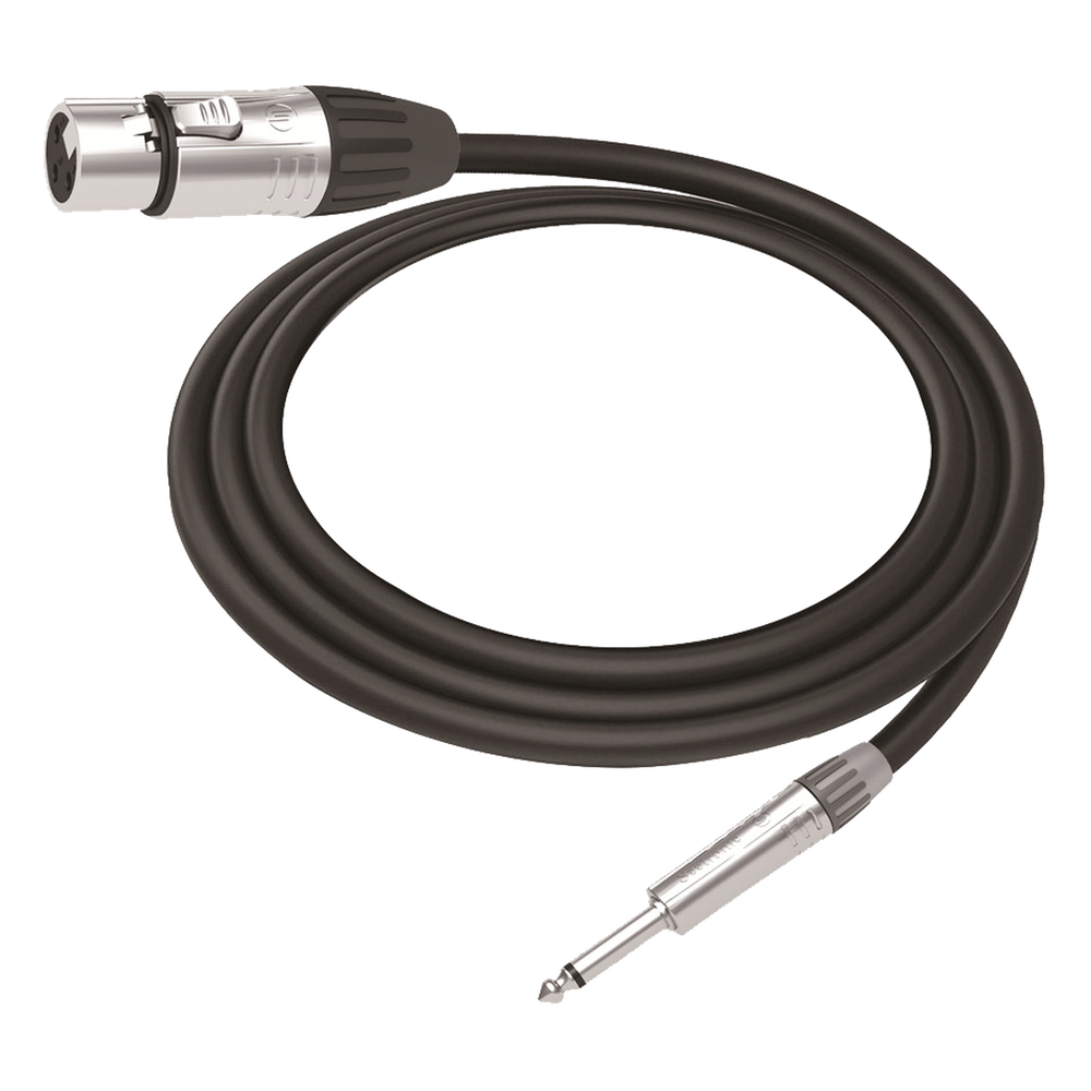Cable de Audio | XLR 3 Polos Hembra a Plug 1 / 4 in mono | Conector Seetronic Serie M SCMF3 - MP2X | Longitud 3m