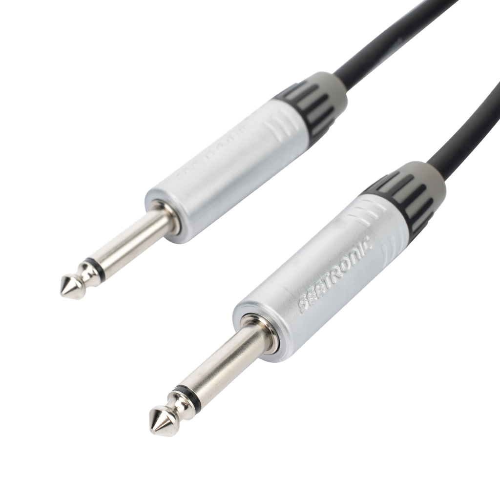 Cable de Audio | Plug 1 / 4 in a Plug 1 / 4 in Stereo | Carcasa Cromada | Conectores Seetronic | Longitud 3m