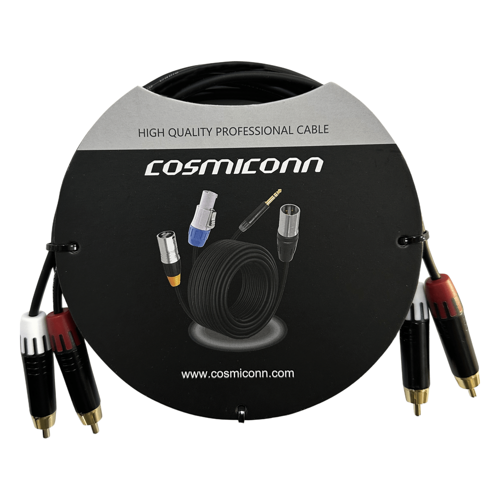 Cable 2 RCA x 2 RCA 2 m, blanco