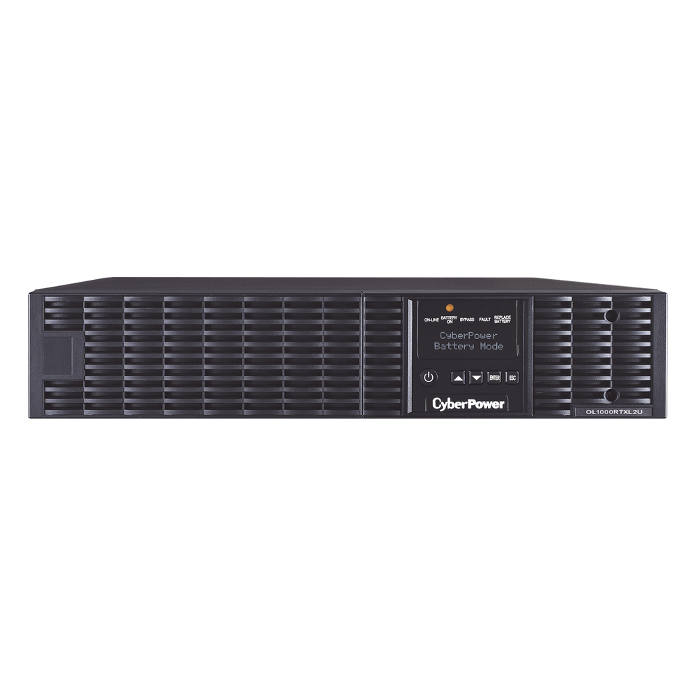 [OL1000RTXL2U] UPS de 1000 VA / 900 W, Online Doble Conversión, Entrada 120 Vca NEMA 5-15P, Onda Senoidal Pura, Rack o Torre de 2 UR, Con 8 Tomas NEMA 5-15R