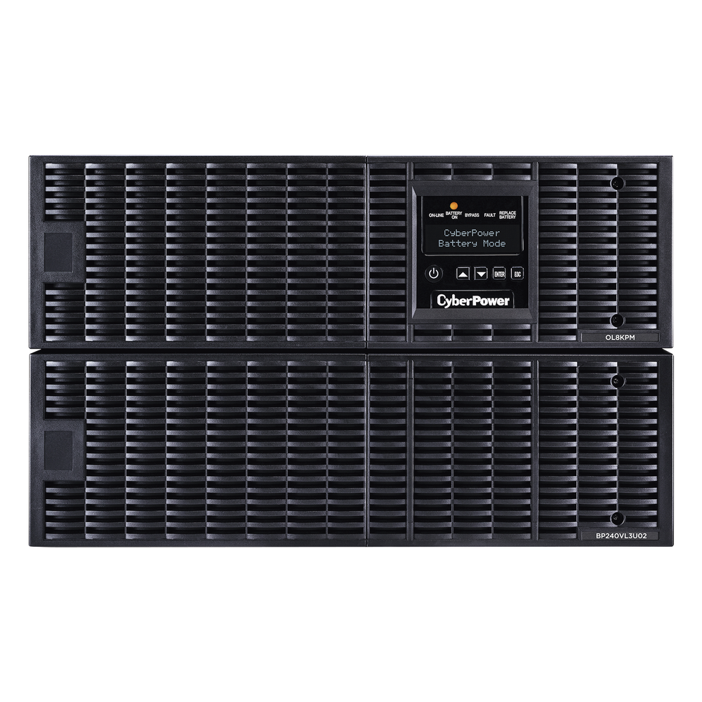 UPS de 8000 VA / 8000 W, Online Doble Conversión, 200 - 240 Vac de Salida, Terminal Hardwired, Onda Senoidal Pura, Torre o Rack de 6 UR, Con 3 Tomas NEMA L6-30R