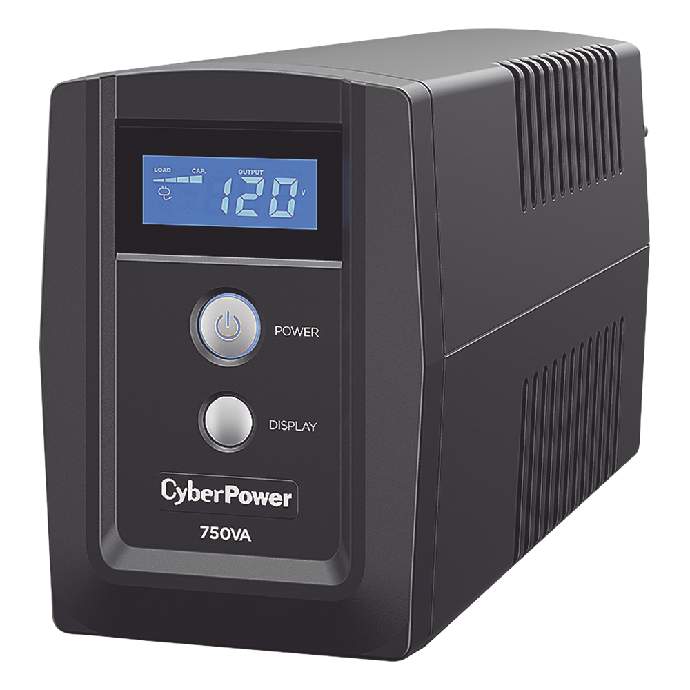 UPS de 750 VA / 300 W, Topología Línea Interactiva, Entrada 120 Vca NEMA 5-15P, y 6 Salidas NEMA 5-15R, Con Regulador de Voltaje (AVR)