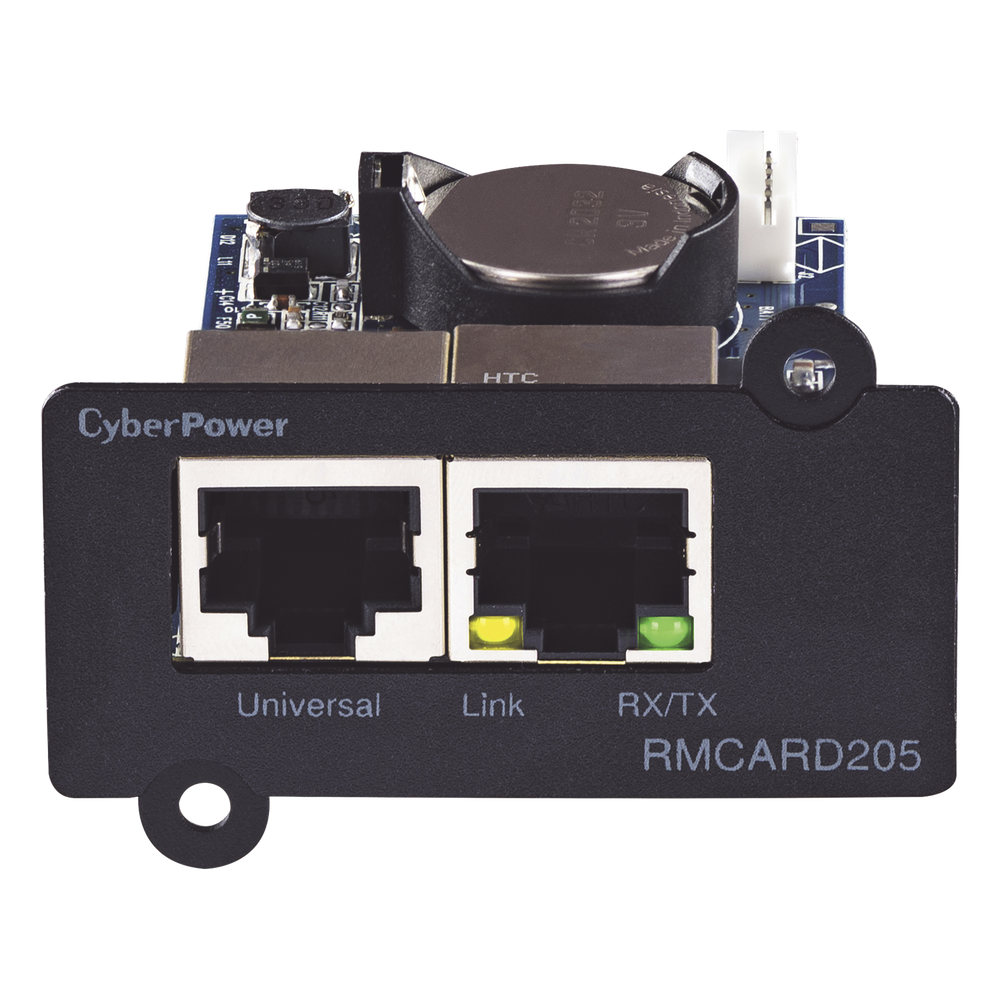 [RMCARD205] Tarjeta de Administración Remota para UPS CyberPower Modelos PR, OL y OR hasta 5 kVA y PDUs con Tarjeta de Expansión