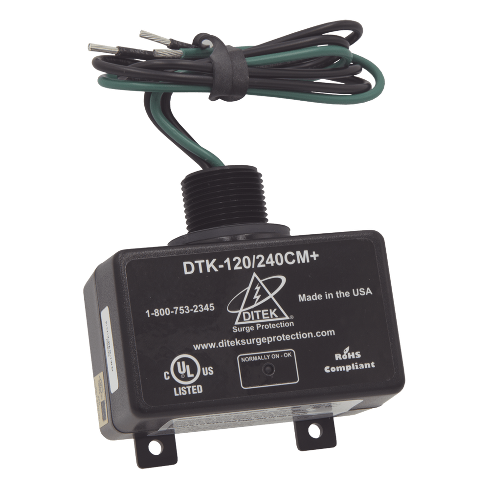[DTK-120/240CM] Dispositivo de Protección contra Sobretensiones de Fase Dividida de 120 / 240 VCA, Recomendado para Climas, Motores, Iluminación
