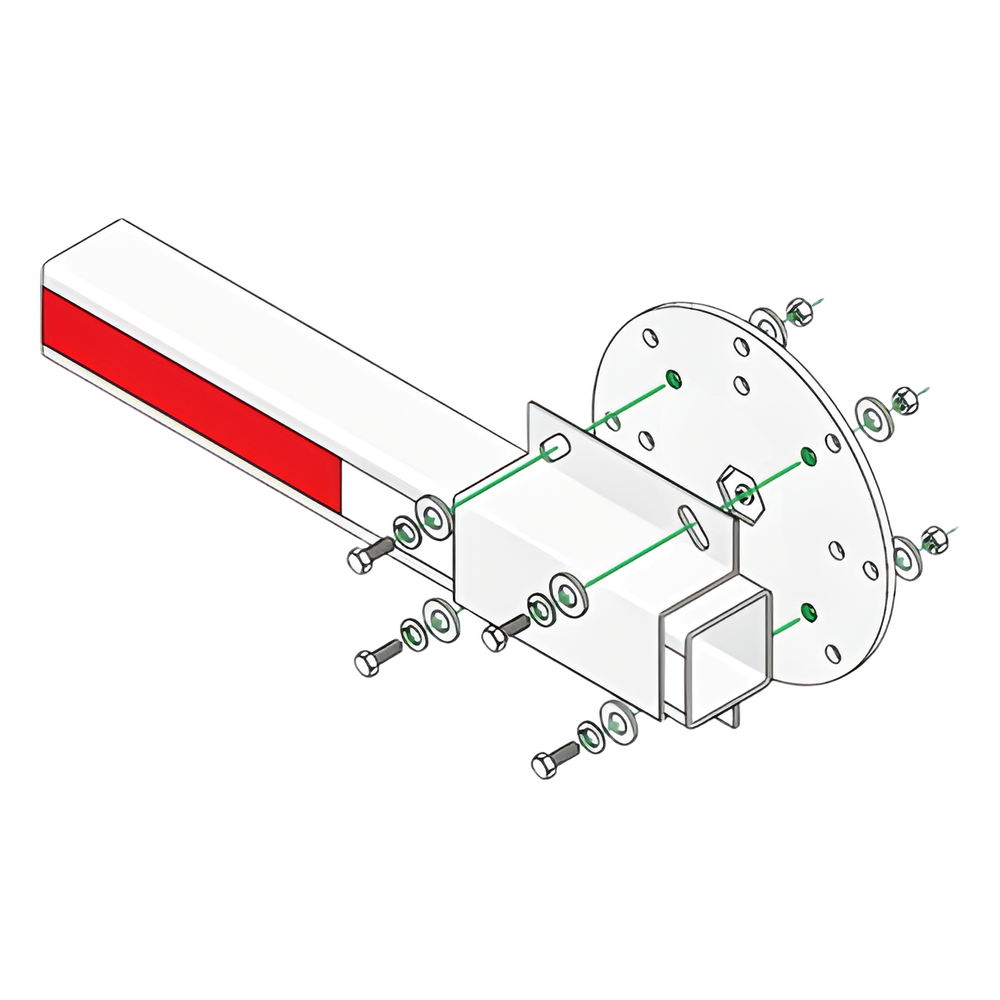 Kit de Instalación para Brazos de Plástico Doorking