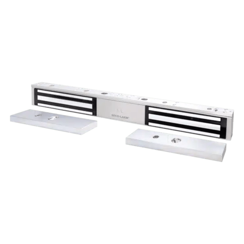 [E941DA600PQ] Chapa Magnética Doble 600 Lbs por Lado / Led de Estado / Libre de Magnetismo Residual / Sensor de Adherencia / UL