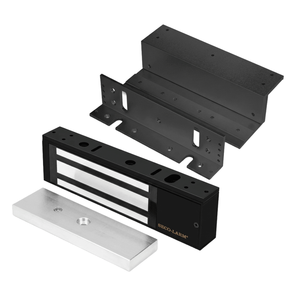 Kit para Control de Acceso Incluye Chapa Magnética de 1200 Lbs negro