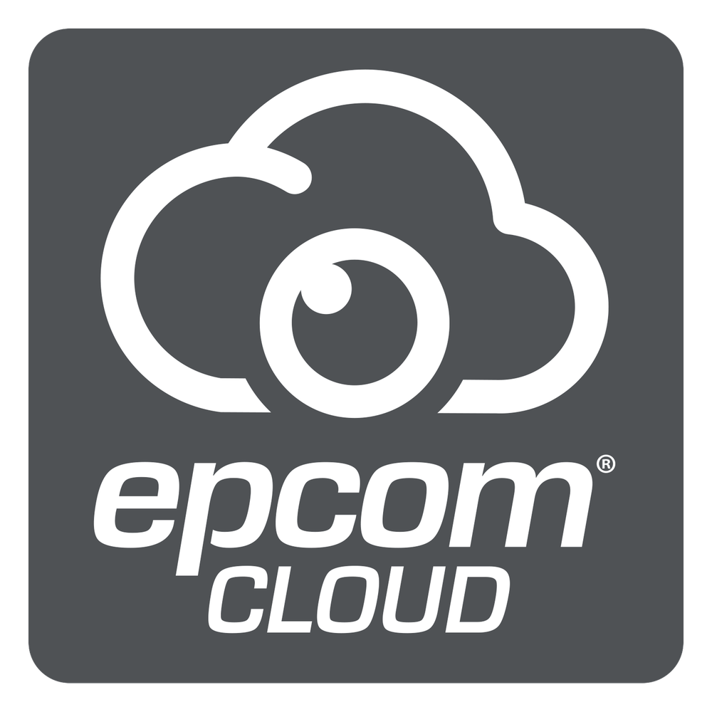 Suscripción Anual Epcom Cloud / Grabación en la nube para 1 canal de video a 4MP con 90 días de retención / Grabación continua