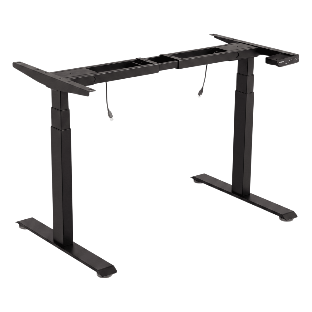 [EM33-2A3-BL] Base de Escritorio Motorizado Profesional / Altura Ajustable 60-125cm / Estructura Estable / Funcionamiento Suave / 3 Preset de Posiciones / Color Negro / Soporta hasta 100Kg de carga