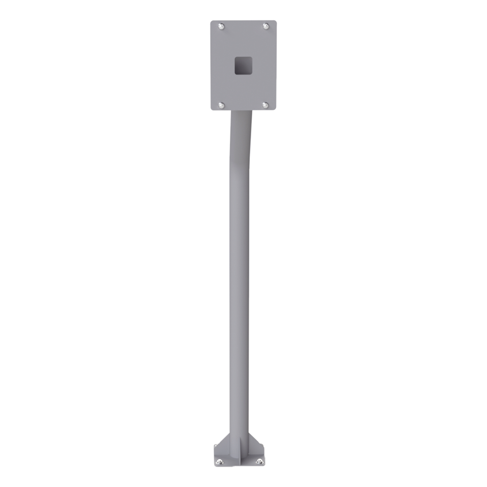 [POSTE-INT] Base tipo tubular para instalación de cubierta BASEINT de videoporteros o interfones IP Fanvil y Grandstream, altura de 1.2 metros, pintura electrostática color gris