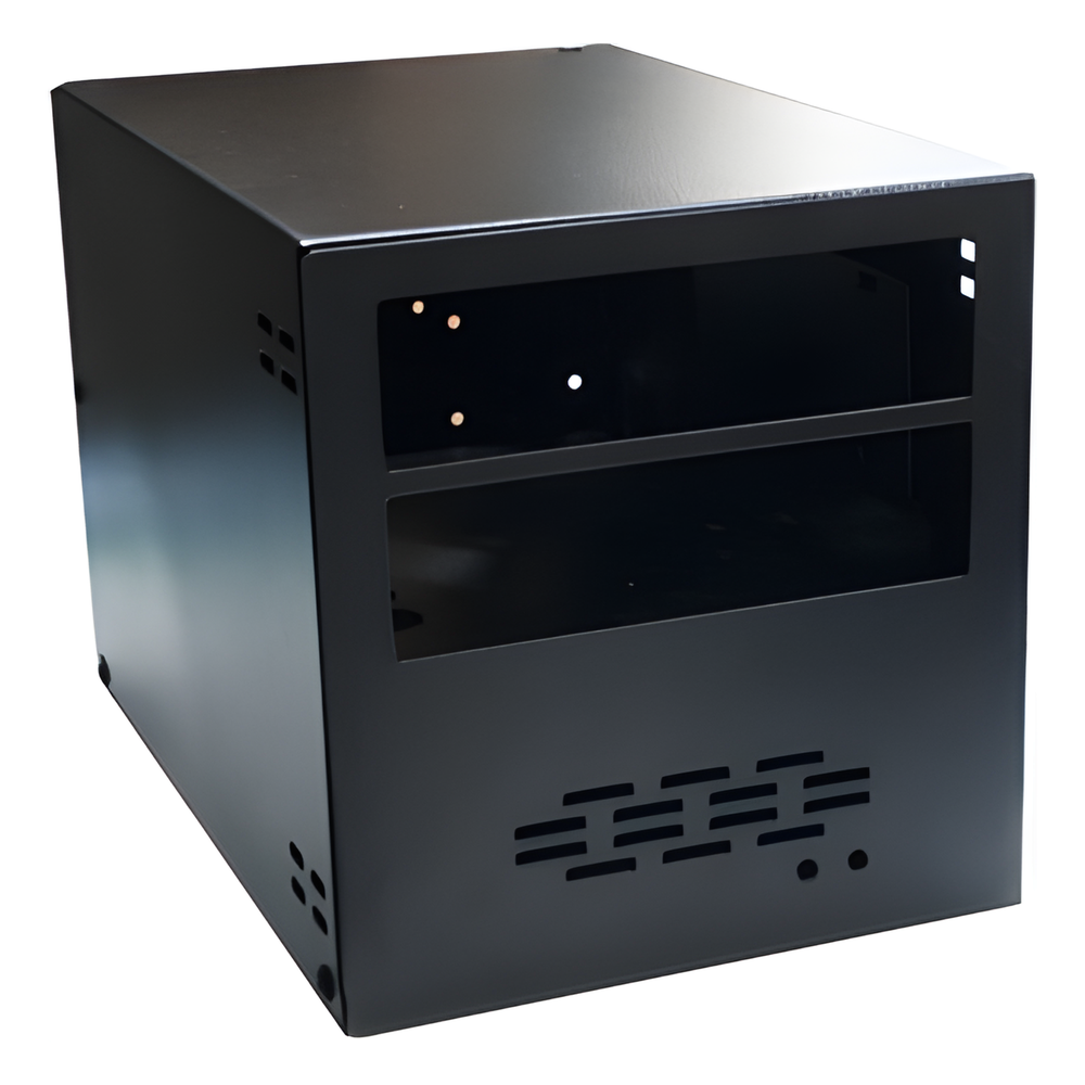 Gabinete para instalación de dos radios móviles Kenwood