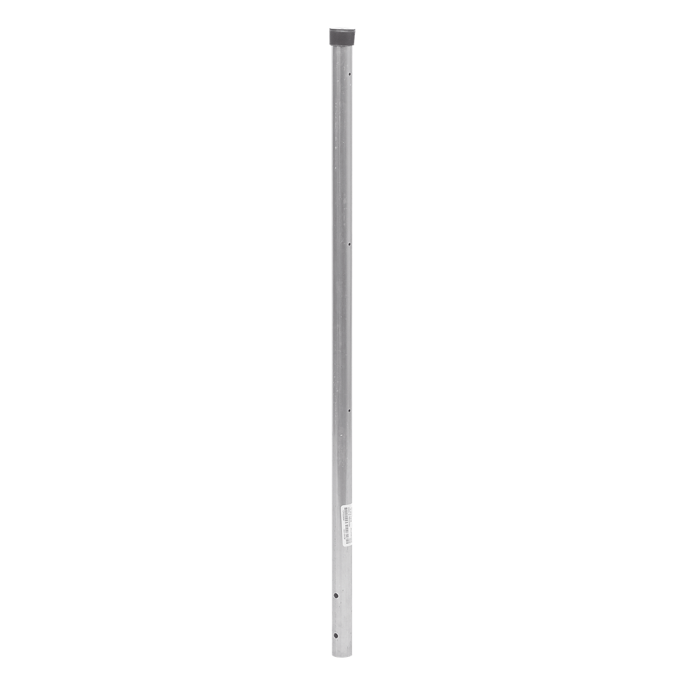 Poste de ESQUINA para Cerca Electrificada. Tubo Galvanizado cal. 18 de 1" Diam. y 0.8m Alto con Tapón, ideal para 3 Aisladores