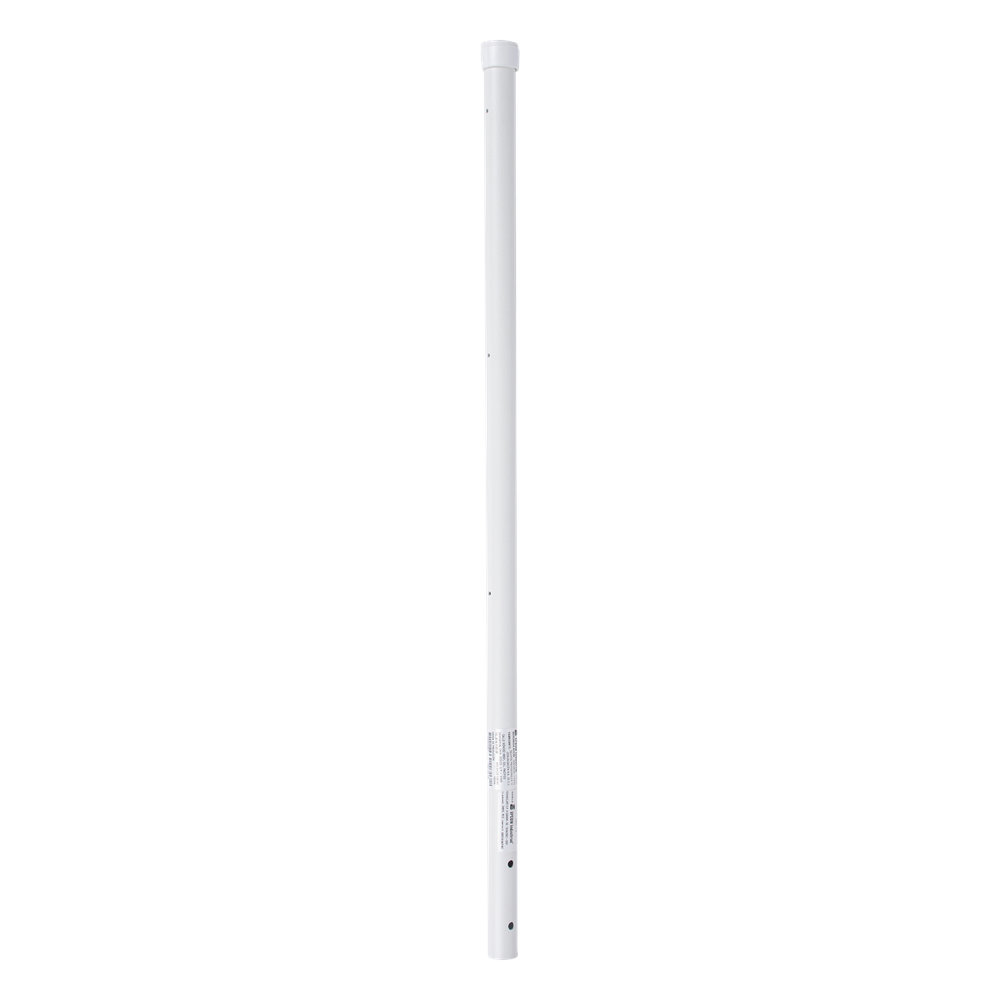 Poste de Esquina de 0.8m para Cerca Electrificada. Tubo Galvanizado cal. 18 de 1"Diam. con Tapón, ideal para 3 Aisladores