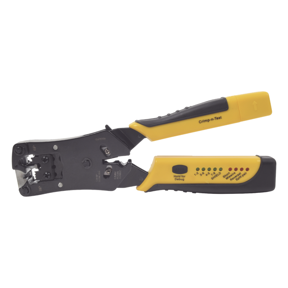 Pinza 3 en 1: Pelacables / Terminado / Probador para UTP. Enchufe Modular de Prueba para RJ45 / RJ11 / RJ22
