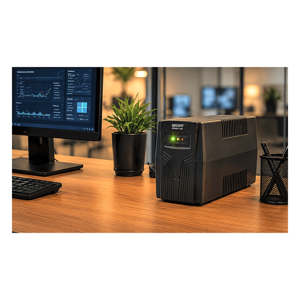 Ups 000VA, 600 W, línea interactiva, 6 Tomas