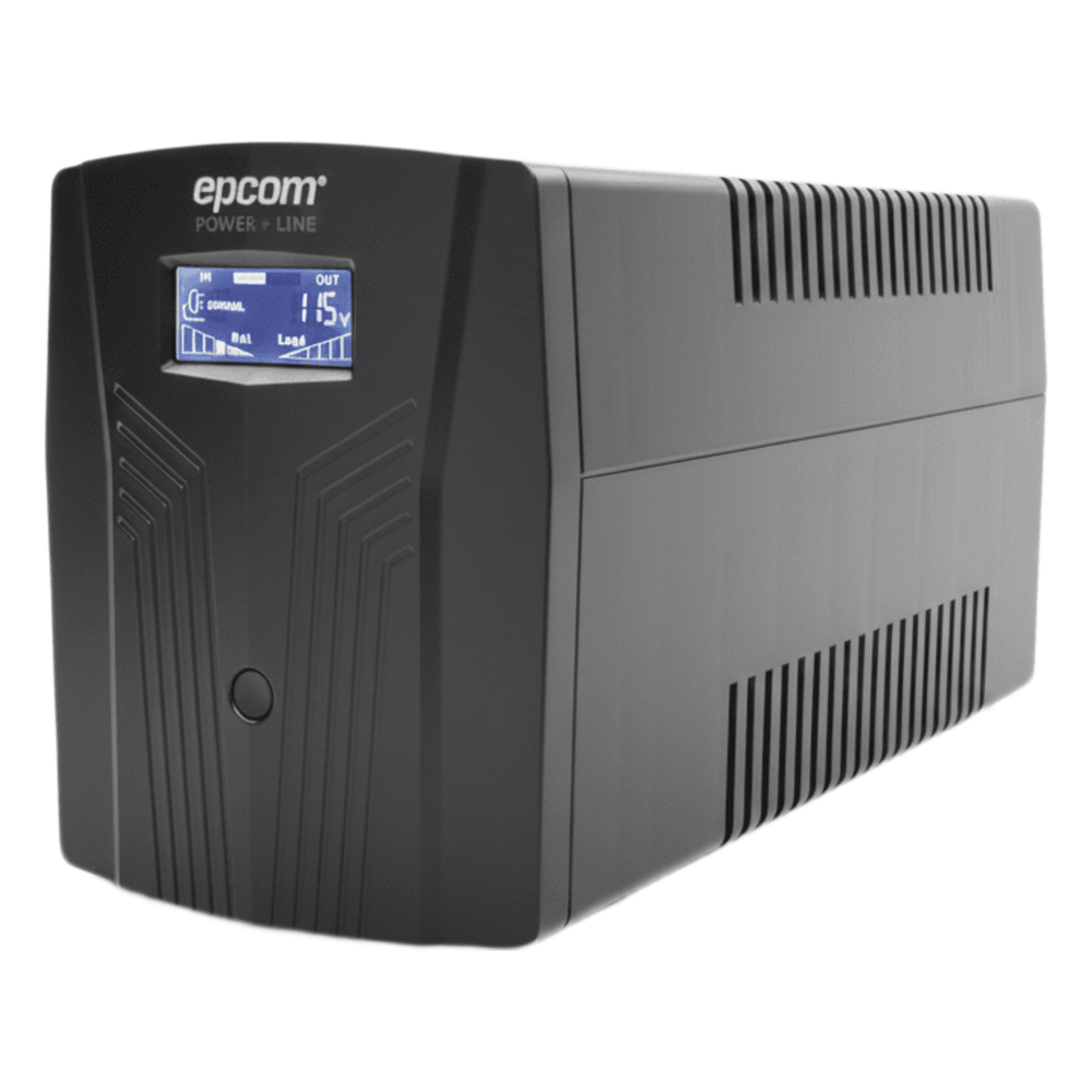 [EPU1200LCD] UPS de 1200VA / 720W / Protección contra Descarga, Sobretensión y Picos Transitorios / Entrada y Salida 120 Vca / Clavija NEMA 5-15P / 6 Tomas NEMA 5-15R