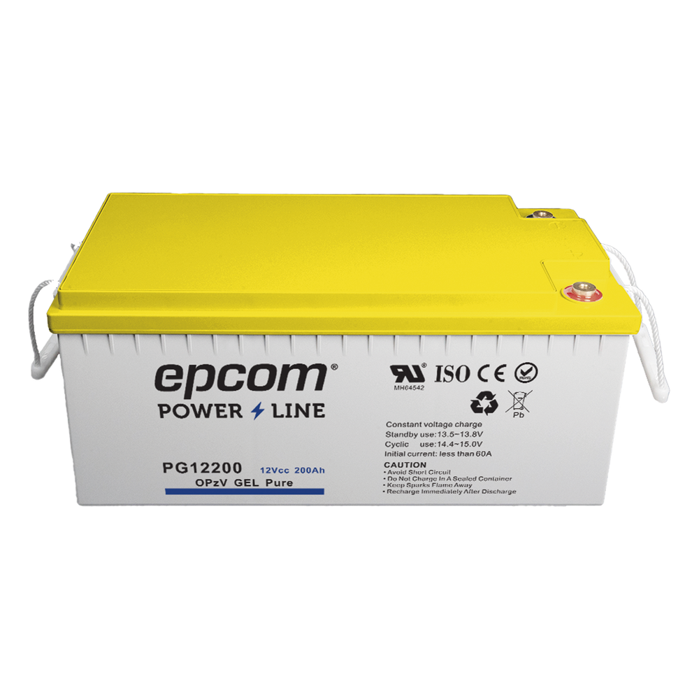 [PG12200] Batería GEL Puro OPzV Ciclo Profundo / 12 Vcc / 200 Ah / Aplicaciones Fotovoltaicas y de Respaldo