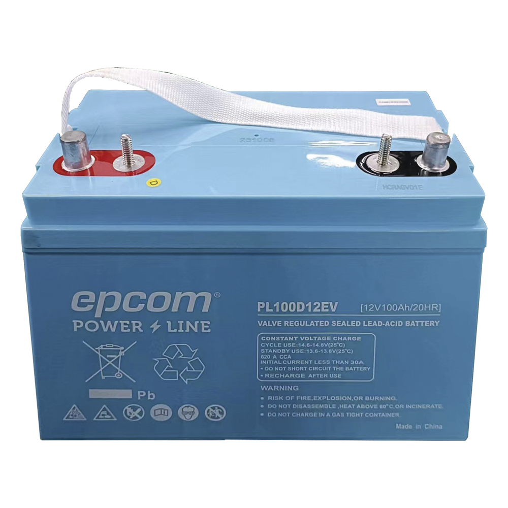 [PL100D12EV] Batería Marina de Ciclo Profundo 12V@100Ah, AGM-VRLA Terminal F22, 620A CCA / Lanchas / Autos Eléctricos / Carritos Golf