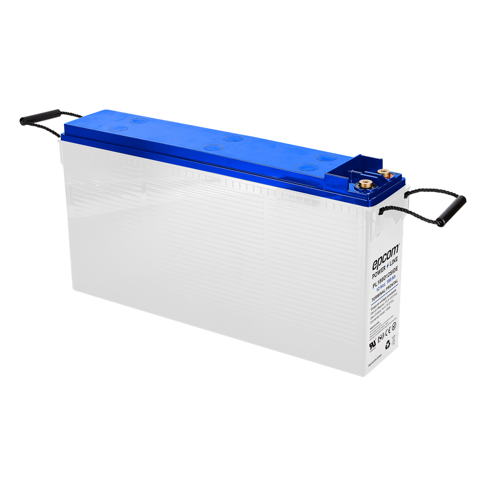 [PL180D12SIDE] Batería AGM-VRLA Ciclo Profundo / 12 Vcc / 180 Ah / Terminales Laterales T4 / Aplicación Fotovoltaica