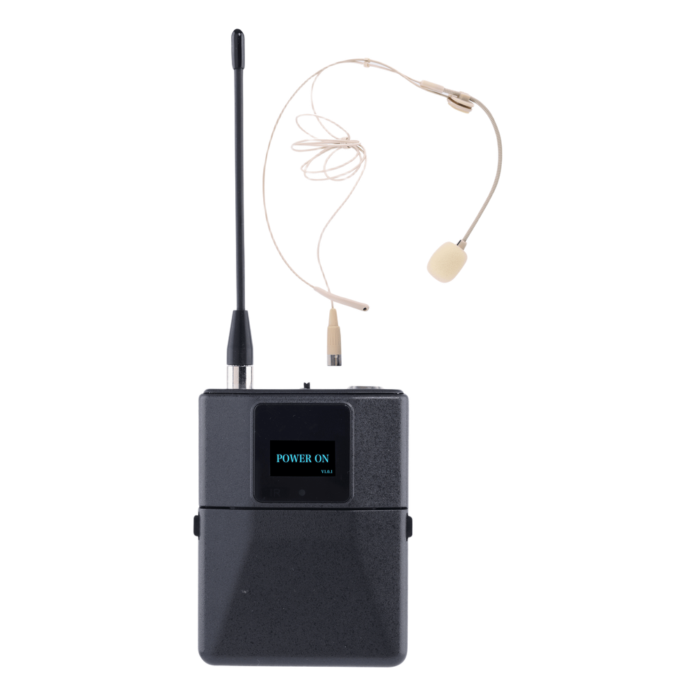 [EP-59S] Headset Micrófono Digital Inalámbrico EP-59S / Banda U 540-690 MHz / Tecnología Digital pi / 4-DQPSK / Transmisión Estable Antinterferencias / Autonomía 10 Horas / Display OLED / Potencia Ajustable hasta 10 dBm