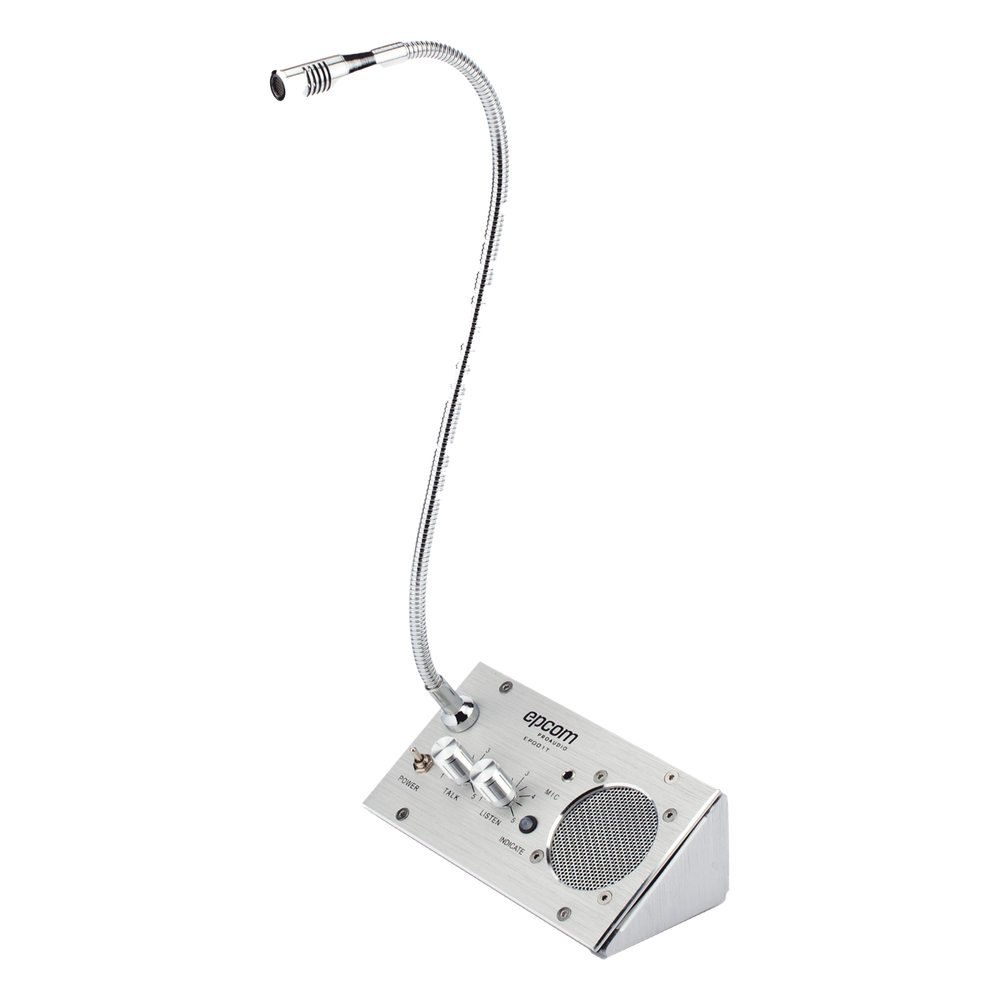 [EP001T] Sistema de Intercomunicación | Ideal para Ventanillas | Audio de voz de dos vías | 12V / 1A 2W | Micrófono Interior + Micrófono Exterior